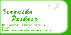 veronika paskesz business card